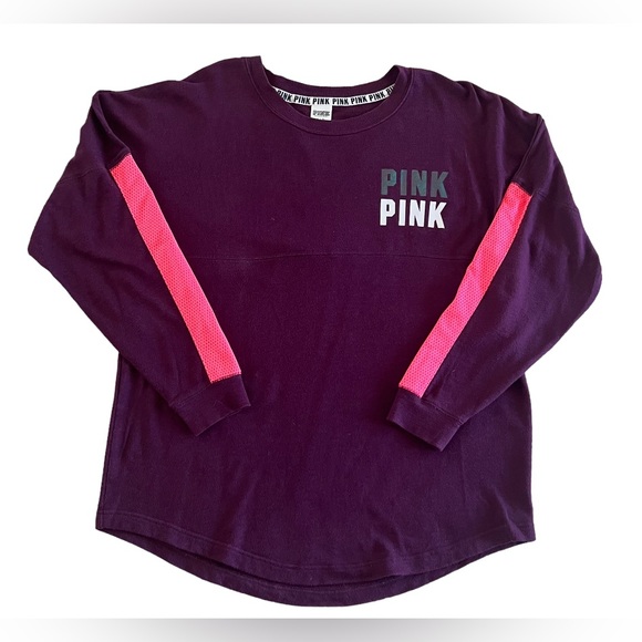 Victoria Secret PINK Pullover Sweater Oversized Logo - Picture 1 of 3